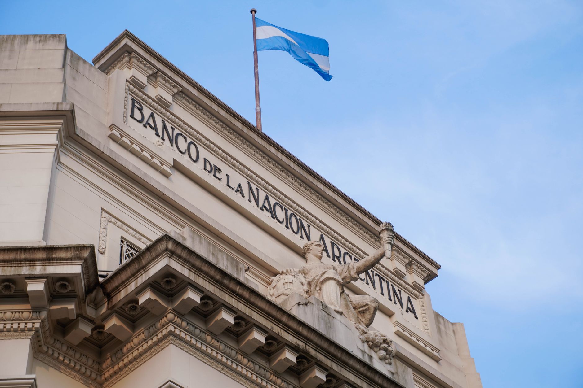 Frontis del Banco de la Nación Argentina